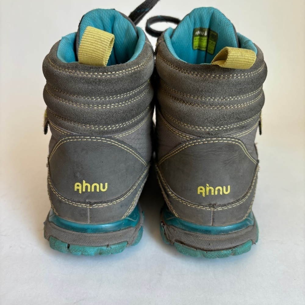 Ahnu Womens Gray Blue Sugarpine Casual Outdoor Waterproof Hiking Boots Size 6.5 - Picture 10 of 12